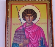 Икона  Святого Великомученика Георгия Победоносца в монастыре.